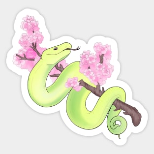 Pink Sakura Viper: Green Sticker